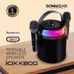 SonicGear Portable Karaoke Kids Speaker BT/Wireless Dual Mics iOX K800 Black - Image 5