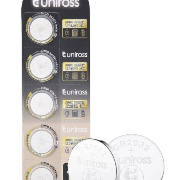 Uniross Lithium-Button Cell CR2032HP High Power (5pack)