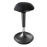 Lumivida Office Stool Ergonomic with Height Adjustale Fabric Upholstered Seat CH04-1