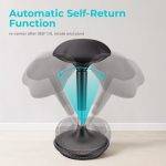 Lumivida Office Stool Ergonomic with Height Adjustale Fabric Upholstered Seat CH04-1 - Image 2