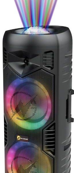 N-Gear LGP-5150 Portable Speaker with Disco Ball 1x Wireless Mic BT/USB & Powerbank Function