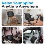 Lumivida Ergonomic Lumbar Support Cushion with Memory Foam & Mesh Cover RLC01-1 - Image 5