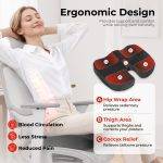 Lumivida Ergonomic Seat Cushion for Coccyx Orthopedic with Memory Foam & Carry Handle RSC01-2 - Image 2