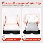 Lumivida Ergonomic Seat Cushion for Coccyx Orthopedic with Memory Foam & Carry Handle RSC01-2 - Image 4