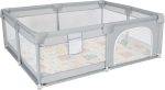 Μεγάλο playpen Cyprus παρκοκρέβατο παιδικό 200x180 γκρι