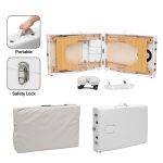 Κρεβάτι μασάζ ξύλινο άσπρο επαγγελματικό Κύπρος