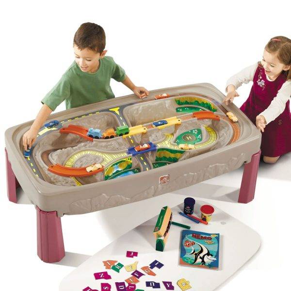 STE7547 Deluxe Canyon Road Train and Track Table kids toy Cyprus