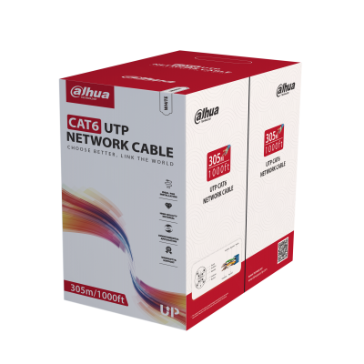 Dahua CAT6 OFC Cable 0.53mm 305m White PFM920I-6UN-C