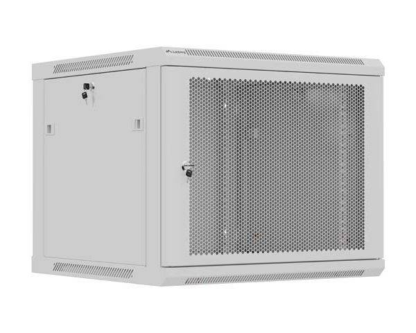 Lanberg Wall Rack 19'' with Perforated Door 9U 60cm Grey FLAT PACKED