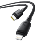 Baseus Cable Lightning to USB-C Silky Series 1.0m Black - Image 3