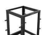 Lanberg Open Rack 19" 15U Adj.Depth 600-1000mm Black - Image 4