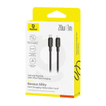 Baseus Cable Lightning to USB-C Silky Series 1.0m Black - Image 5