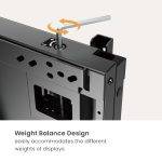 Brateck IFP Wall Mount Manual Vertical Motion 60x60 65kg HAW400E-65 - Image 4