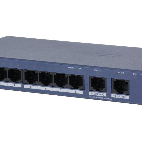 Dahua PoE Cloud Switch 8port +2UP 110W CS4010-8ET2GT-110