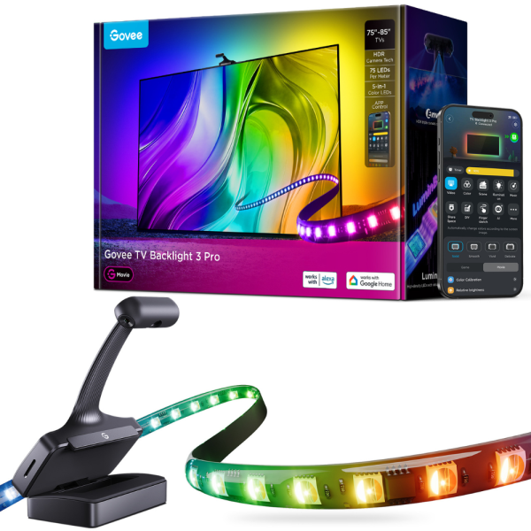 Govee TV Backlight 3 Pro With 3 Cameras (75-85 inch) (UK)