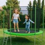 10ft kids trampoline 305cm Ozzy with safety net and ladder, safe outdoor garden trampoline for children in Cyprus