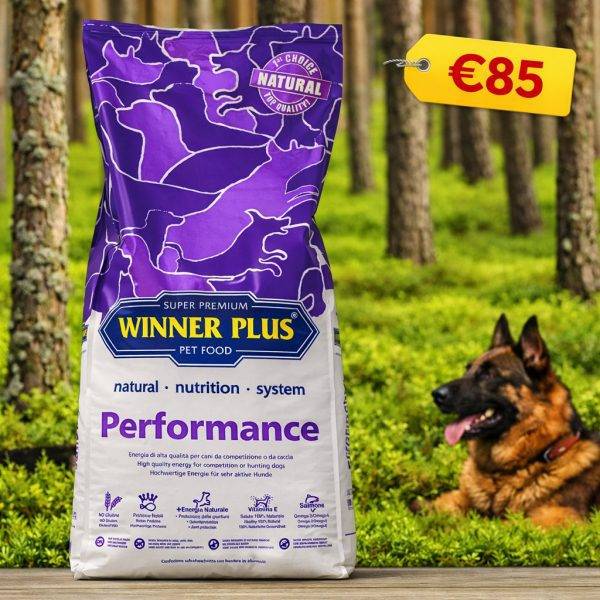 Winner Plus Performance dog food 18kg for working and sporting dogs