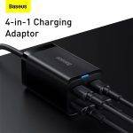 Baseus Charger Desktop 65W 2C+2U EU+100W USB-C Cable Black - Image 3