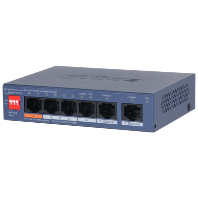 Dahua PoE Cloud Switch 4port +2UP 60W CS4006-4ET2GT-60