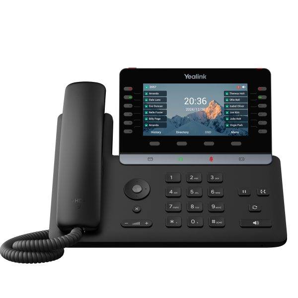 Yealink IP Phone Desktop PoE 5.5'' Gigabit, Color Screen, USB, Expansion, Bluetooth & Wi-Fi T85W