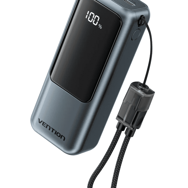 Vention Powerbank 10000mAh 22.5W Built-in USB-C Lanyard + Display FKOH0