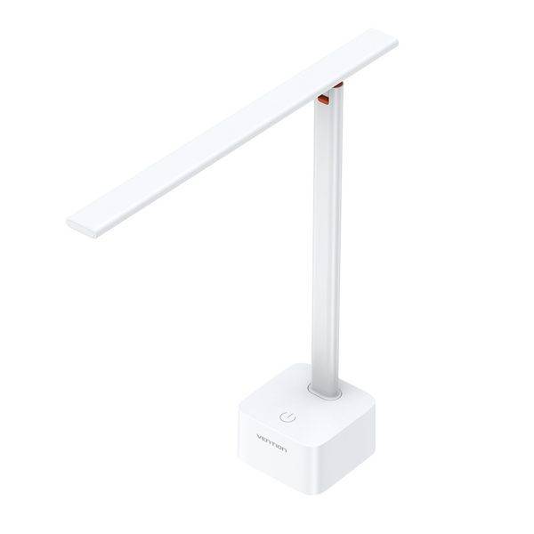 Vention USB Rechargeable Aluminium Foldable Desk Lamp White PDBW0