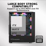 Armaggeddon Gaming Case ATX 4xARGB TRITRON PRO 100 Black - Image 4