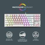 Armaggeddon MKA-2C Neo White Mechanical Gaming Keyboard 87 Brown Keys - Image 2
