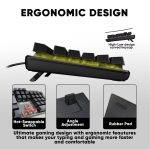 Armaggeddon MKA-7C White Mechanical Gaming Keyboard 104 Linear Red Keys - Image 6