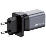 Verbatim Wall GaN Charger 35W USB-C USB-A (UK/EU/US) GNC-35 - Image 3