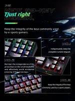 Thunderobot KG3089R Black Mechanical Gaming Keyboard 89 Red Switch Keys - Image 3