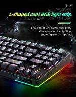 Thunderobot KG3089R Black Mechanical Gaming Keyboard 89 Blue Switch Keys - Image 4