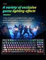 Thunderobot KG3089R Black Mechanical Gaming Keyboard 89 Red Switch Keys - Image 5