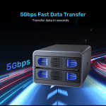 Unitek USB-A 2-Bay External SATA HDD Enclosure with RAID S1308B - Image 3