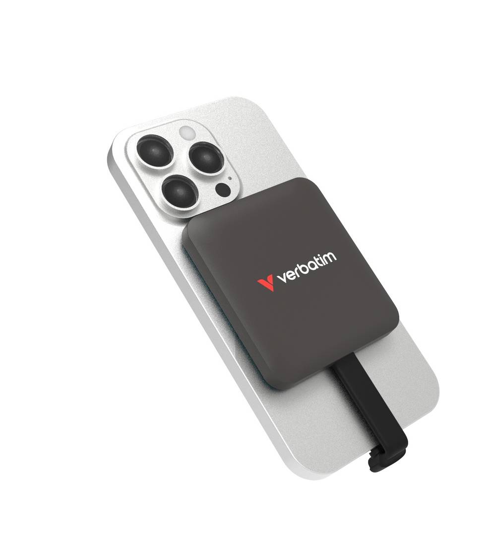 Verbatim SSD SnapBack 1TB MagSafe 4K Apple ProRes Mocha Metallic