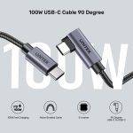 Unitek MC USB-C Cable PD100W L-Shape 5.0m C14123BK-5M - Image 4