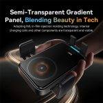 Baseus Car Charger Wireless AirVent Wisdom Pro Auto Coil Alignment 15W Black - Image 5