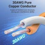 Vention NETWORK Cable CAT8 SFTP Slim 2.0m Black IKIBH - Image 5