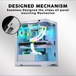 Armaggeddon Aquaron Pro ATX Gaming Case White - Image 2