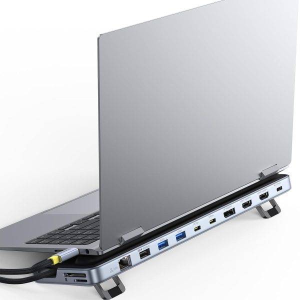 Baseus IT USB Hub 12-in-1 Laptop Docking Station 2xUSB-C/2x4KHDMI/1x4KDP/2xUSBC/3xUSB-A/SD/RJ45/PD100W