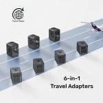 Unitek P1121A Universal Travel Wall Charger 35W 2xUSB-C + 3xUSB-A - Image 6