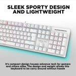 Armaggeddon MKA-7C White Mechanical Gaming Keyboard 104 Linear Red Keys - Image 2