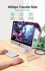 Vention NETWORK Cable CAT8 SFTP Braided 5.0m Black IKGBJ - Image 3