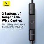 Baseus Earphones Wired Type C CZ17 Black - Image 4