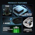 Armaggeddon Gaming Mouse Wired+2.4G+BT Recharge 600mAh MIRAGE-VI Black - Image 3