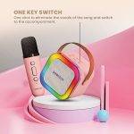 SonicGear IOX K200 Karaoke Portable Speaker BT & Wireless Mic Pink - Image 4