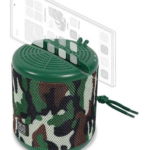 SonicGear AudioBox 2GO-Dock100 Portable BT/FM Speaker with Dock Camo