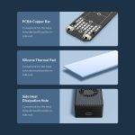 Orico USB-C 3.2 M2 NVME SSD Aluminum Enclosure Black M2PVC3-G20 - Image 6