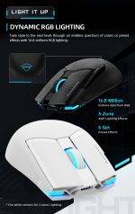Machenike M7 Pro Wireless Gaming Mouse White - Image 3
