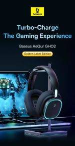 Baseus Wireless Headphones For PS5/PC/Switch Gaming AeQur GH02 Black - Image 3